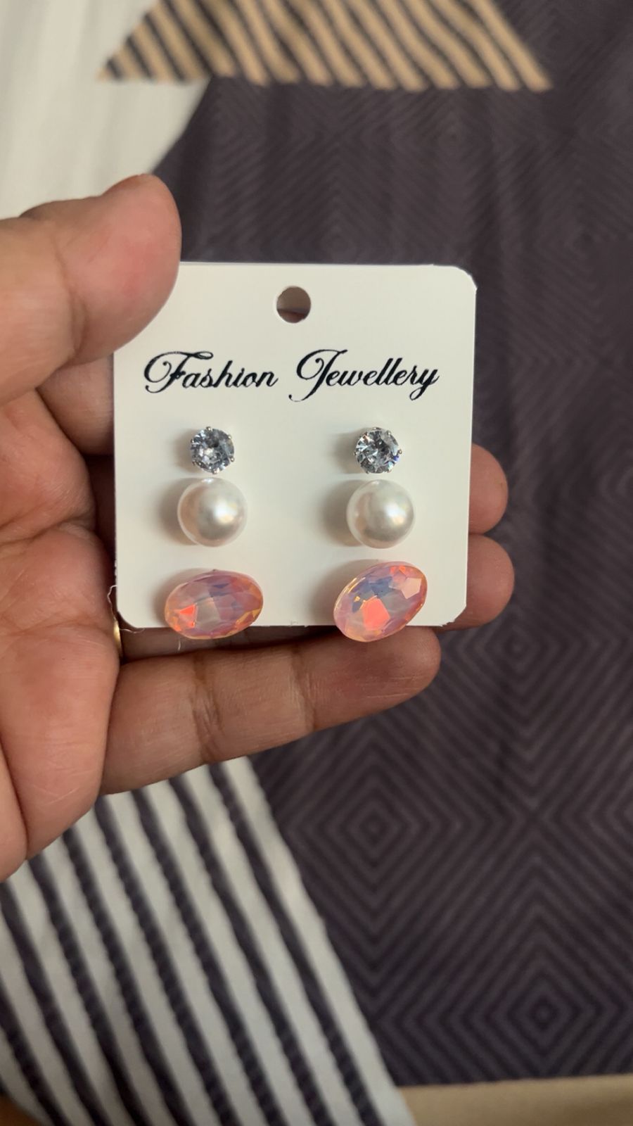 Lustre Trio Earrings Set