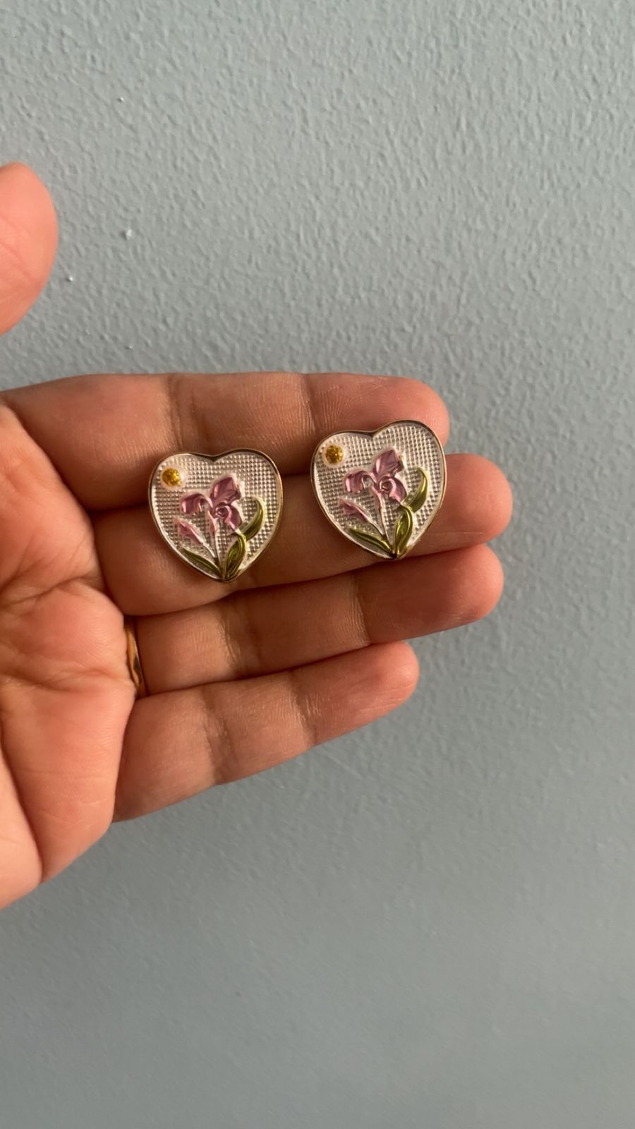 Bloom Heart Studs