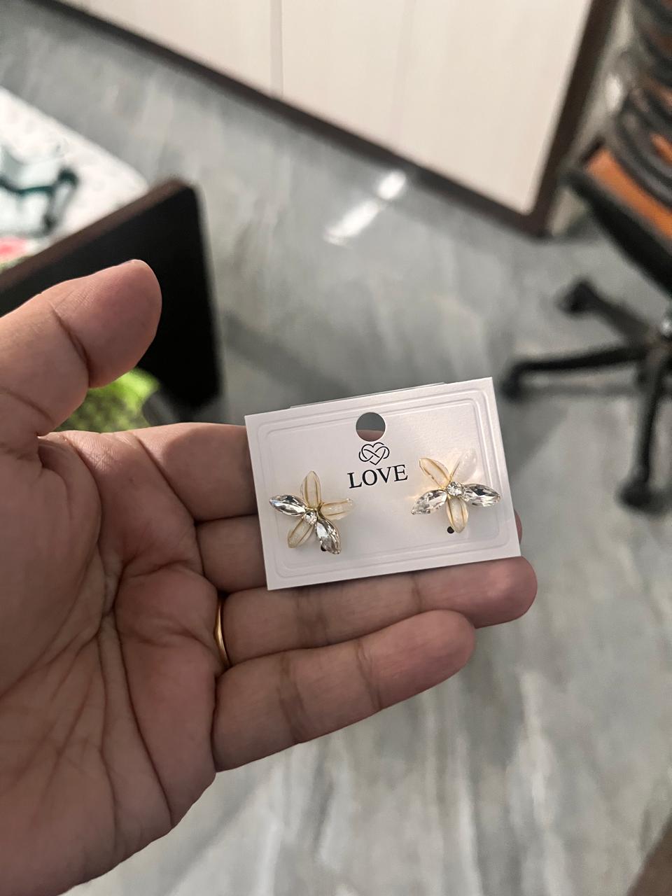 Crystal Bloom Studs