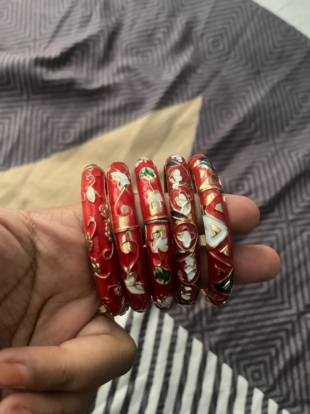Prism Enamel Bangles