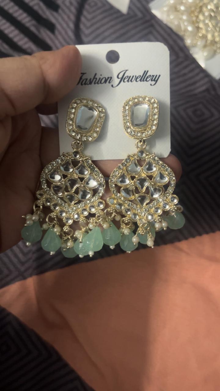 Mirror Drop Festive Earrings