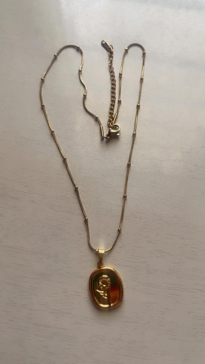 Rose Medallion Necklace