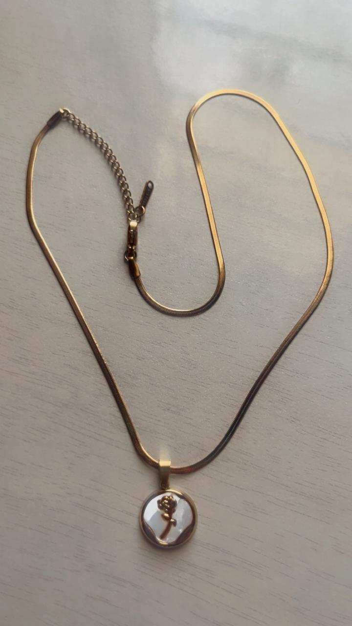 Rosé Charm Necklace