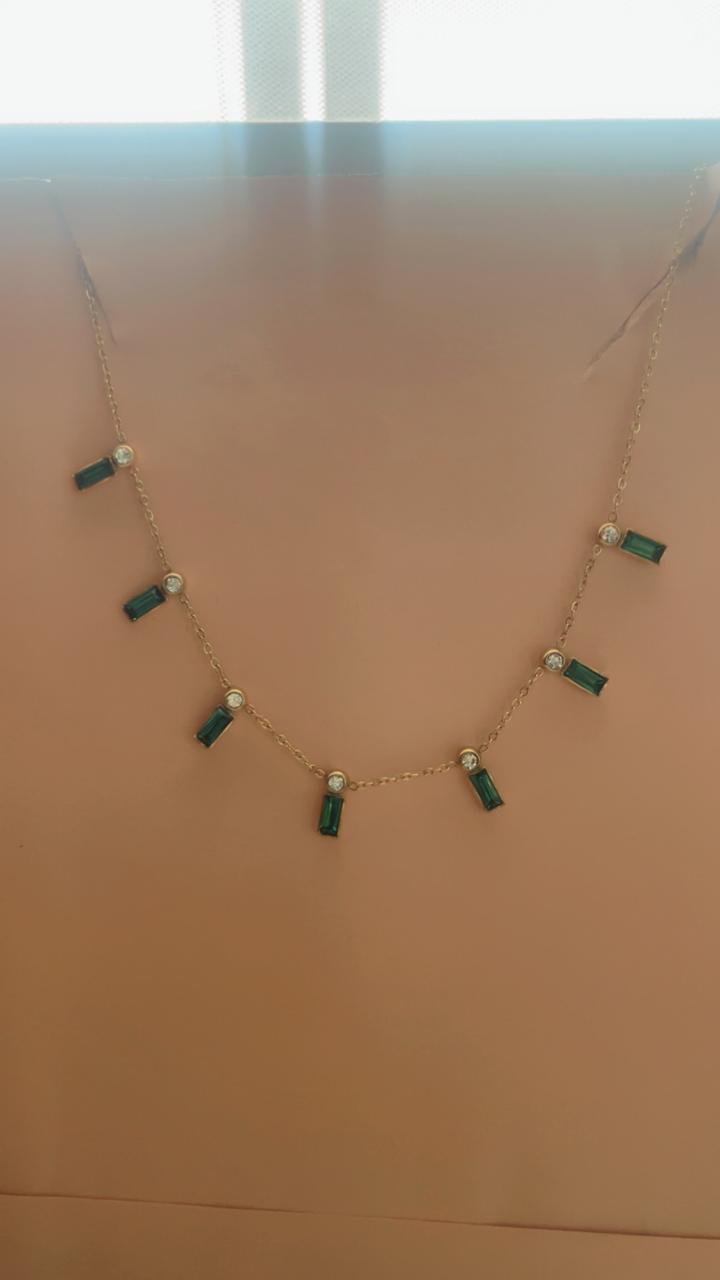 Emerald Drop Necklace