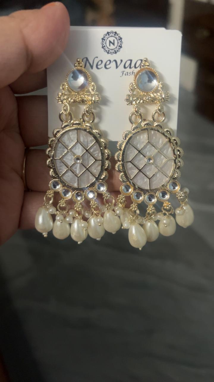 Ivory Mosaic Pearl Drops