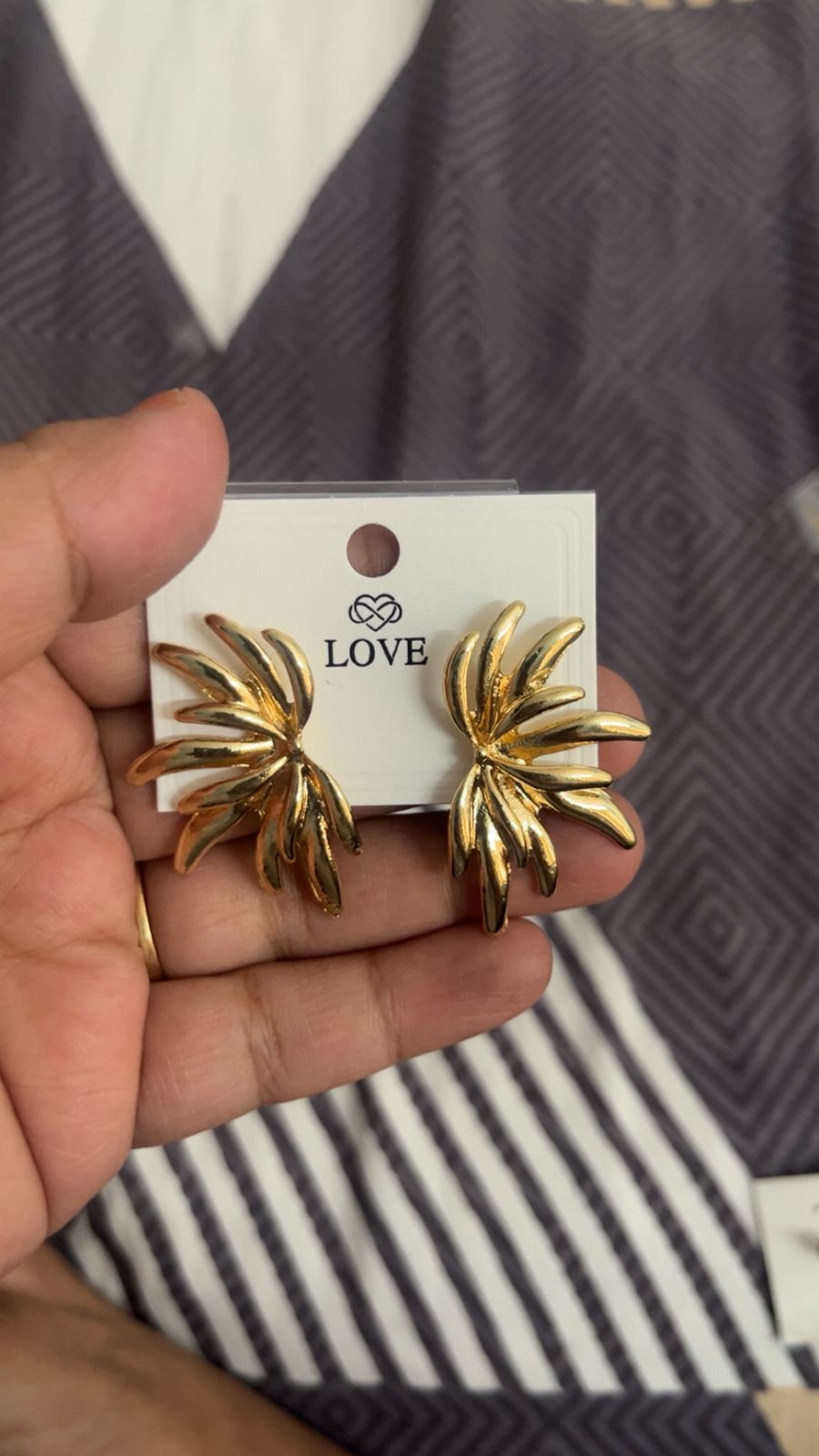Golden Palm Earrings