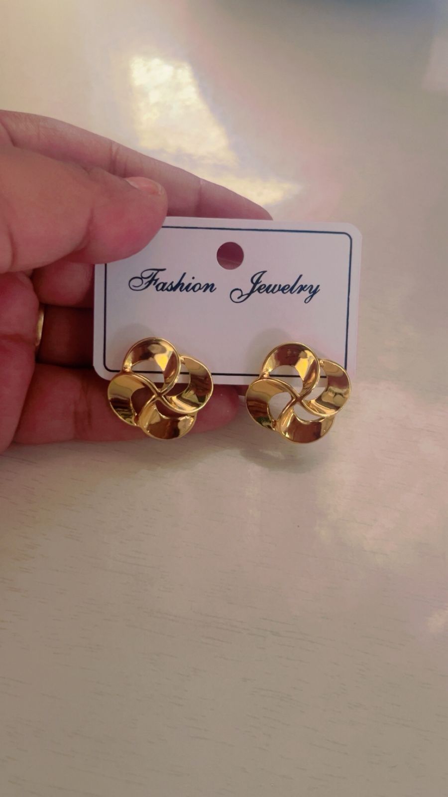 Golden Knot Stud Earrings